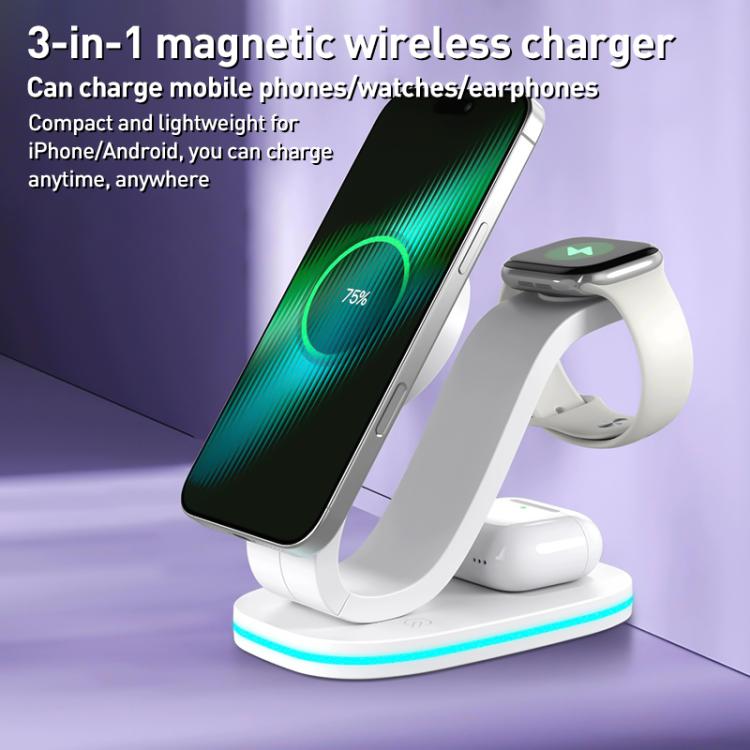3 in 1 Phone / Earphone / Watch Universal Wireless Charger