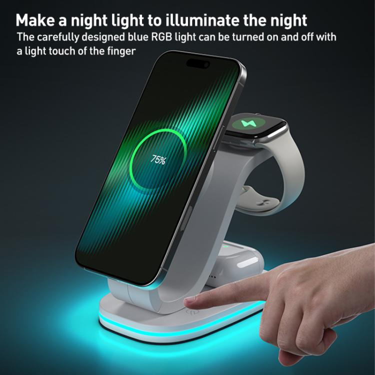 3 in 1 Phone / Earphone / Watch Universal Wireless Charger