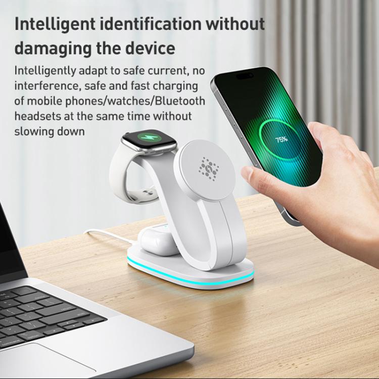 3 in 1 Phone / Earphone / Watch Universal Wireless Charger