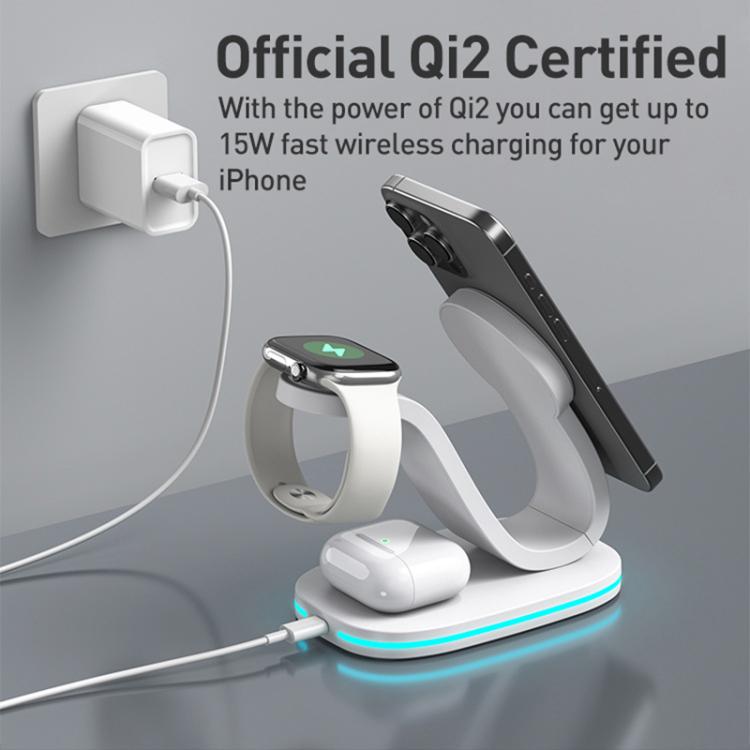 3 in 1 Phone / Earphone / Watch Universal Wireless Charger