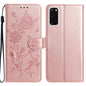 Rose Flower Embossing Pattern Leather Phone Case, For Samsung Galaxy S20 FE 5G, For Samsung Galaxy S20 Ultra 5G, For Samsung Galaxy S20 5G