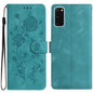 Rose Flower Embossing Pattern Leather Phone Case, For Samsung Galaxy S20 FE 5G, For Samsung Galaxy S20 Ultra 5G, For Samsung Galaxy S20 5G