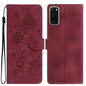 Rose Flower Embossing Pattern Leather Phone Case, For Samsung Galaxy S20 FE 5G, For Samsung Galaxy S20 Ultra 5G, For Samsung Galaxy S20 5G