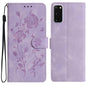 Rose Flower Embossing Pattern Leather Phone Case, For Samsung Galaxy S20 FE 5G, For Samsung Galaxy S20 Ultra 5G, For Samsung Galaxy S20 5G