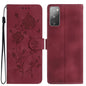 Rose Flower Embossing Pattern Leather Phone Case, For Samsung Galaxy S20 FE 5G, For Samsung Galaxy S20 Ultra 5G, For Samsung Galaxy S20 5G