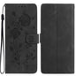 Rose Flower Embossing Pattern Leather Phone Case, For Samsung Galaxy S22+ 5G, For Samsung Galaxy S22 5G, For Samsung Galaxy S21 5G, For Samsung Galaxy S21+ 5G, For Samsung Galaxy S21 Ultra 5G