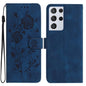 Rose Flower Embossing Pattern Leather Phone Case, For Samsung Galaxy S22+ 5G, For Samsung Galaxy S22 5G, For Samsung Galaxy S21 5G, For Samsung Galaxy S21+ 5G, For Samsung Galaxy S21 Ultra 5G