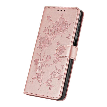 Rose Flower Embossing Pattern Leather Phone Case, For Samsung Galaxy S22+ 5G, For Samsung Galaxy S22 5G, For Samsung Galaxy S21 5G, For Samsung Galaxy S21+ 5G, For Samsung Galaxy S21 Ultra 5G