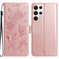 Rose Flower Embossing Pattern Leather Phone Case, For Samsung Galaxy S24 5G, For Samsung Galaxy S23 Ultra 5G, For Samsung Galaxy S23+ 5G, For Samsung Galaxy S23 5G, For Samsung Galaxy S22 Ultra 5G