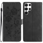 Rose Flower Embossing Pattern Leather Phone Case, For Samsung Galaxy S24 5G, For Samsung Galaxy S23 Ultra 5G, For Samsung Galaxy S23+ 5G, For Samsung Galaxy S23 5G, For Samsung Galaxy S22 Ultra 5G