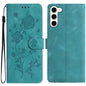 Rose Flower Embossing Pattern Leather Phone Case, For Samsung Galaxy S24 5G, For Samsung Galaxy S23 Ultra 5G, For Samsung Galaxy S23+ 5G, For Samsung Galaxy S23 5G, For Samsung Galaxy S22 Ultra 5G