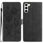 Rose Flower Embossing Pattern Leather Phone Case, For Samsung Galaxy S24 5G, For Samsung Galaxy S23 Ultra 5G, For Samsung Galaxy S23+ 5G, For Samsung Galaxy S23 5G, For Samsung Galaxy S22 Ultra 5G
