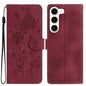 Rose Flower Embossing Pattern Leather Phone Case, For Samsung Galaxy S24 5G, For Samsung Galaxy S23 Ultra 5G, For Samsung Galaxy S23+ 5G, For Samsung Galaxy S23 5G, For Samsung Galaxy S22 Ultra 5G