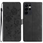 Rose Flower Embossing Pattern Leather Phone Case, For Samsung Galaxy S24 5G, For Samsung Galaxy S23 Ultra 5G, For Samsung Galaxy S23+ 5G, For Samsung Galaxy S23 5G, For Samsung Galaxy S22 Ultra 5G