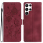 Rose Flower Embossing Pattern Leather Phone Case, For Samsung Galaxy S25+ 5G, For Samsung Galaxy S25 Ultra 5G, For Samsung Galaxy S24 FE 5G, For Samsung Galaxy S24 Ultra 5G, For Samsung Galaxy S24+ 5G