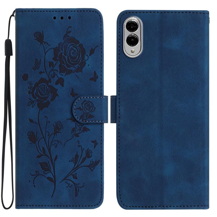 Rose Flower Embossing Pattern Leather Phone Case, For Samsung Galaxy S26 Edge 5G, For Samsung Galaxy S26 Ultra 5G, For Samsung Galaxy S26 5G, For Samsung Galaxy S25 Edge 5G, For Samsung Galaxy S25 5G