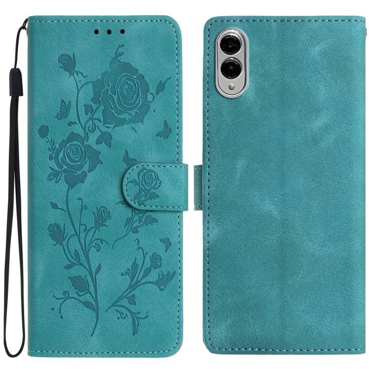 Rose Flower Embossing Pattern Leather Phone Case, For Samsung Galaxy S26 Edge 5G, For Samsung Galaxy S26 Ultra 5G, For Samsung Galaxy S26 5G, For Samsung Galaxy S25 Edge 5G, For Samsung Galaxy S25 5G