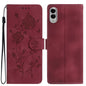 Rose Flower Embossing Pattern Leather Phone Case, For Samsung Galaxy S26 Edge 5G, For Samsung Galaxy S26 Ultra 5G, For Samsung Galaxy S26 5G, For Samsung Galaxy S25 Edge 5G, For Samsung Galaxy S25 5G