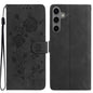 Rose Flower Embossing Pattern Leather Phone Case, For Samsung Galaxy S25+ 5G, For Samsung Galaxy S25 Ultra 5G, For Samsung Galaxy S24 FE 5G, For Samsung Galaxy S24 Ultra 5G, For Samsung Galaxy S24+ 5G