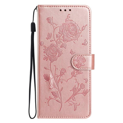 Rose Flower Embossing Pattern Leather Phone Case, For Samsung Galaxy S26 Edge 5G, For Samsung Galaxy S26 Ultra 5G, For Samsung Galaxy S26 5G, For Samsung Galaxy S25 Edge 5G, For Samsung Galaxy S25 5G