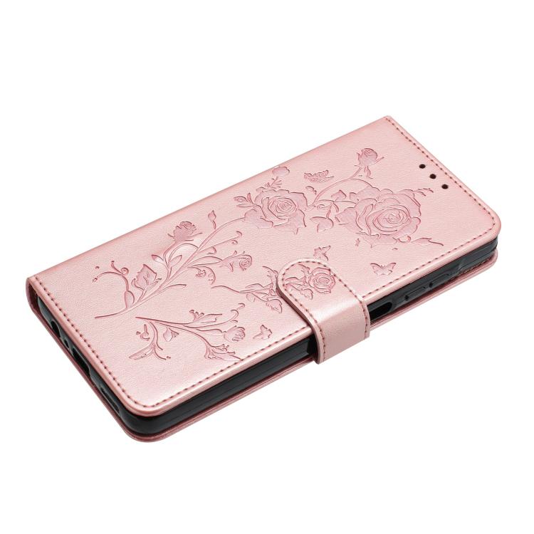 Rose Flower Embossing Pattern Leather Phone Case, For Samsung Galaxy S26 Edge 5G, For Samsung Galaxy S26 Ultra 5G, For Samsung Galaxy S26 5G, For Samsung Galaxy S25 Edge 5G, For Samsung Galaxy S25 5G