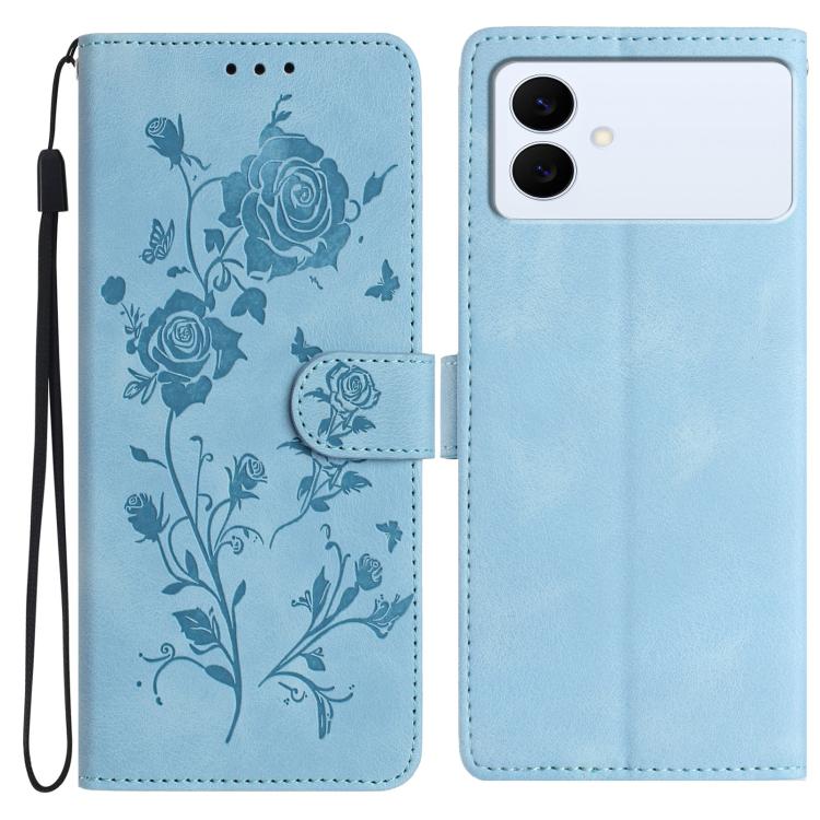 Rose Flower Embossing Pattern Leather Phone Case, For Samsung Galaxy S26 Edge 5G, For Samsung Galaxy S26 Ultra 5G, For Samsung Galaxy S26 5G, For Samsung Galaxy S25 Edge 5G, For Samsung Galaxy S25 5G