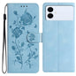 Rose Flower Embossing Pattern Leather Phone Case, For Samsung Galaxy S26 Edge 5G, For Samsung Galaxy S26 Ultra 5G, For Samsung Galaxy S26 5G, For Samsung Galaxy S25 Edge 5G, For Samsung Galaxy S25 5G