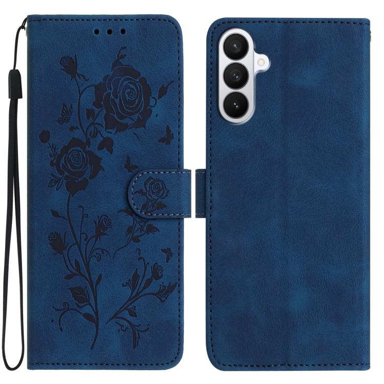 Rose Flower Embossing Pattern Leather Phone Case, For Samsung Galaxy S26 Edge 5G, For Samsung Galaxy S26 Ultra 5G, For Samsung Galaxy S26 5G, For Samsung Galaxy S25 Edge 5G, For Samsung Galaxy S25 5G