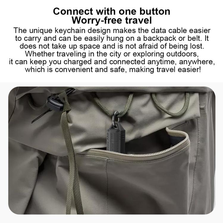 Portable Keychain 80Gbps 240W USB4 Type-C / USB-C Charging Cable