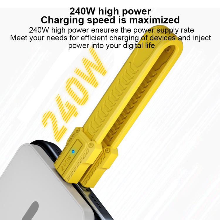 Portable Keychain 80Gbps 240W USB4 Type-C / USB-C Charging Cable