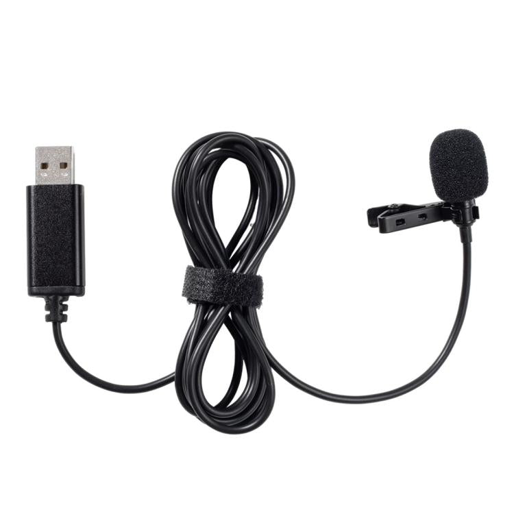 USB Interface Lavalier Microphone for Laptop Live Conference Recording