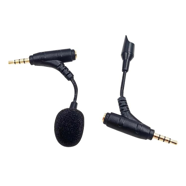 3.5mm Elbow Dual Ports Microphone for Mobile Live Broadcast