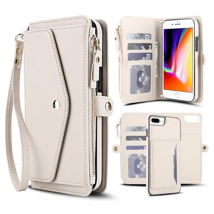 Multifunctional Wallet Detachable Leather Phone Case with Lanyard