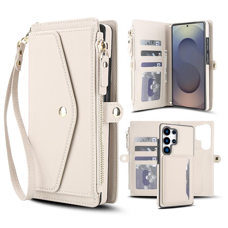 Multifunctional Wallet Detachable Leather Phone Case with Lanyard, For Samsung Galaxy S26+ 5G, For Samsung Galaxy S26 Ultra 5G, For Samsung Galaxy S26 5G, For Samsung Galaxy S25 Edge 5G, For Samsung Galaxy S25 5G, For Samsung Galaxy S25+ 5G            ...