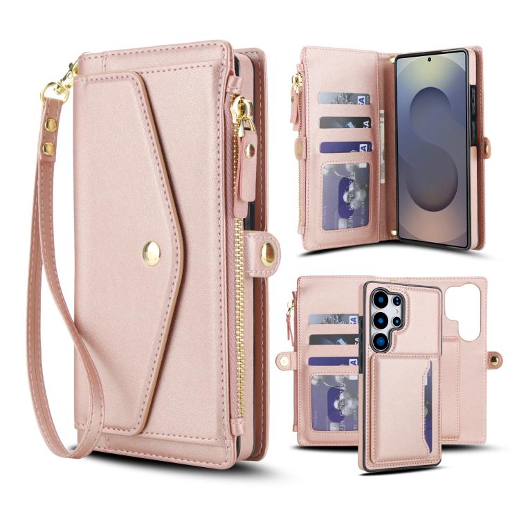 Multifunctional Wallet Detachable Leather Phone Case with Lanyard, For Samsung Galaxy S26+ 5G, For Samsung Galaxy S26 Ultra 5G, For Samsung Galaxy S26 5G, For Samsung Galaxy S25 Edge 5G, For Samsung Galaxy S25 5G, For Samsung Galaxy S25+ 5G            ...