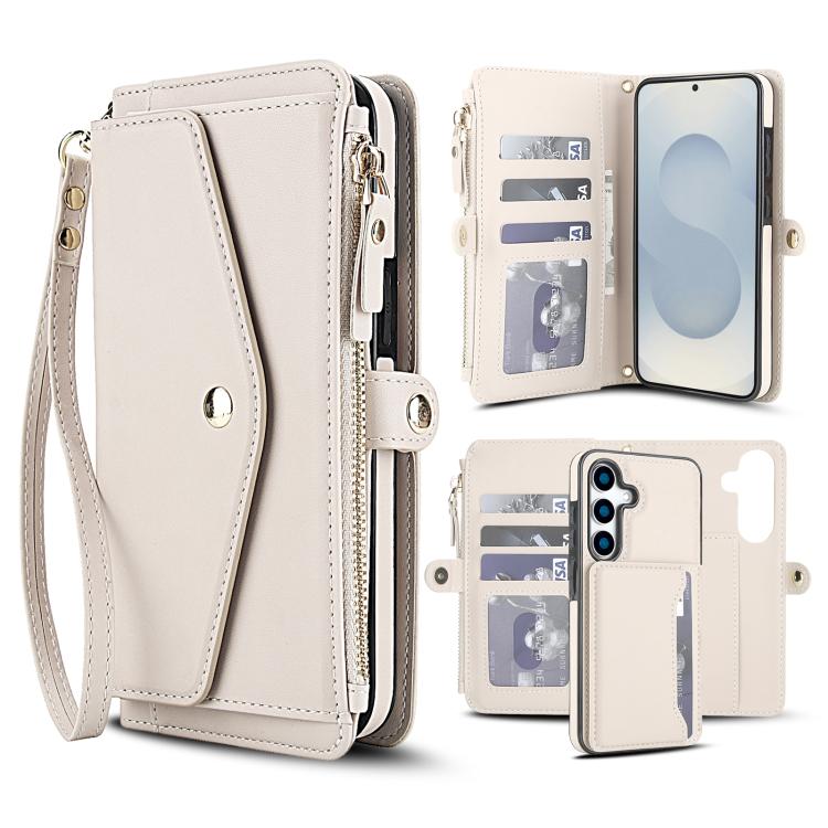 Multifunctional Wallet Detachable Leather Phone Case with Lanyard, For Samsung Galaxy S26+ 5G, For Samsung Galaxy S26 Ultra 5G, For Samsung Galaxy S26 5G, For Samsung Galaxy S25 Edge 5G, For Samsung Galaxy S25 5G, For Samsung Galaxy S25+ 5G            ...