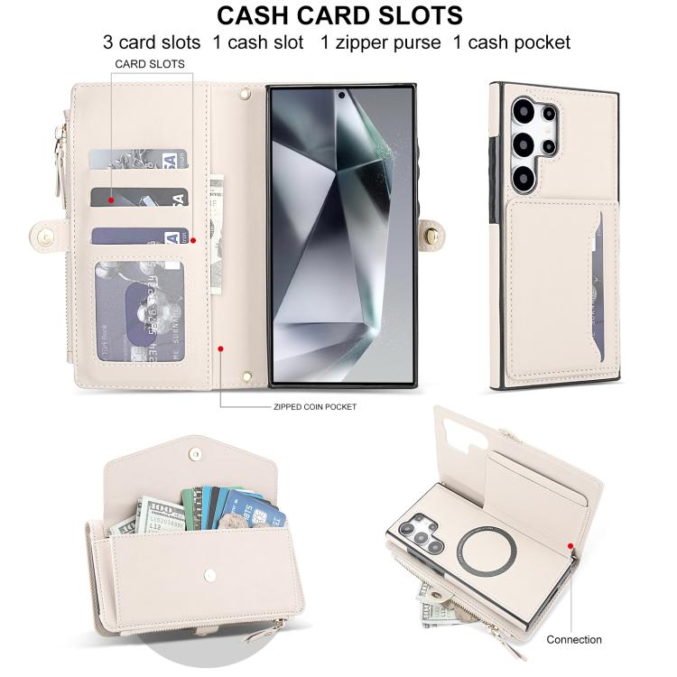 Multifunctional Wallet Detachable Leather Phone Case with Lanyard, For Samsung Galaxy S24 Ultra 5G, For Samsung Galaxy S24+ 5G, For Samsung Galaxy S24 5G, For Samsung Galaxy S23 Ultra 5G, For Samsung Galaxy S23+ 5G, For Samsung Galaxy S23 5G           ...