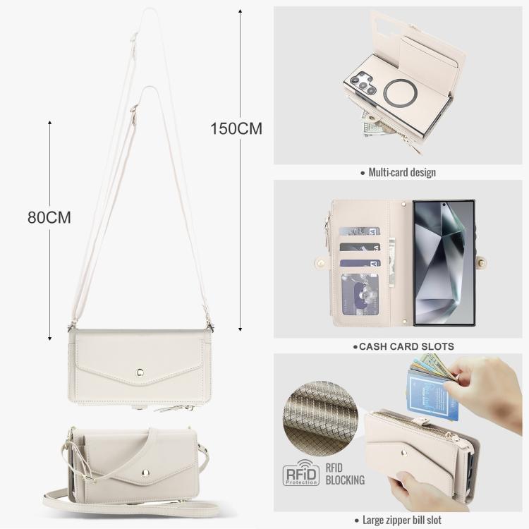 Multifunctional Wallet Detachable Leather Phone Case with Lanyard, For Samsung Galaxy S24 Ultra 5G, For Samsung Galaxy S24+ 5G, For Samsung Galaxy S24 5G, For Samsung Galaxy S23 Ultra 5G, For Samsung Galaxy S23+ 5G, For Samsung Galaxy S23 5G           ...