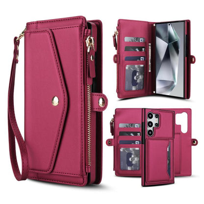 Multifunctional Wallet Detachable Leather Phone Case with Lanyard, For Samsung Galaxy S24 Ultra 5G, For Samsung Galaxy S24+ 5G, For Samsung Galaxy S24 5G, For Samsung Galaxy S23 Ultra 5G, For Samsung Galaxy S23+ 5G, For Samsung Galaxy S23 5G           ...