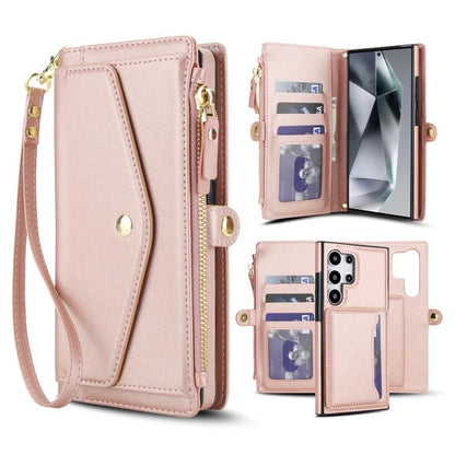 Multifunctional Wallet Detachable Leather Phone Case with Lanyard, For Samsung Galaxy S24 Ultra 5G, For Samsung Galaxy S24+ 5G, For Samsung Galaxy S24 5G, For Samsung Galaxy S23 Ultra 5G, For Samsung Galaxy S23+ 5G, For Samsung Galaxy S23 5G           ...
