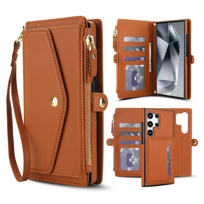 Multifunctional Wallet Detachable Leather Phone Case with Lanyard, For Samsung Galaxy S24 Ultra 5G, For Samsung Galaxy S24+ 5G, For Samsung Galaxy S24 5G, For Samsung Galaxy S23 Ultra 5G, For Samsung Galaxy S23+ 5G, For Samsung Galaxy S23 5G           ...