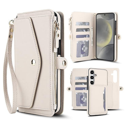Multifunctional Wallet Detachable Leather Phone Case with Lanyard, For Samsung Galaxy S24 Ultra 5G, For Samsung Galaxy S24+ 5G, For Samsung Galaxy S24 5G, For Samsung Galaxy S23 Ultra 5G, For Samsung Galaxy S23+ 5G, For Samsung Galaxy S23 5G           ...