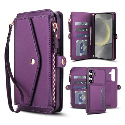 Multifunctional Wallet Detachable Leather Phone Case with Lanyard, For Samsung Galaxy S24 Ultra 5G, For Samsung Galaxy S24+ 5G, For Samsung Galaxy S24 5G, For Samsung Galaxy S23 Ultra 5G, For Samsung Galaxy S23+ 5G, For Samsung Galaxy S23 5G           ...