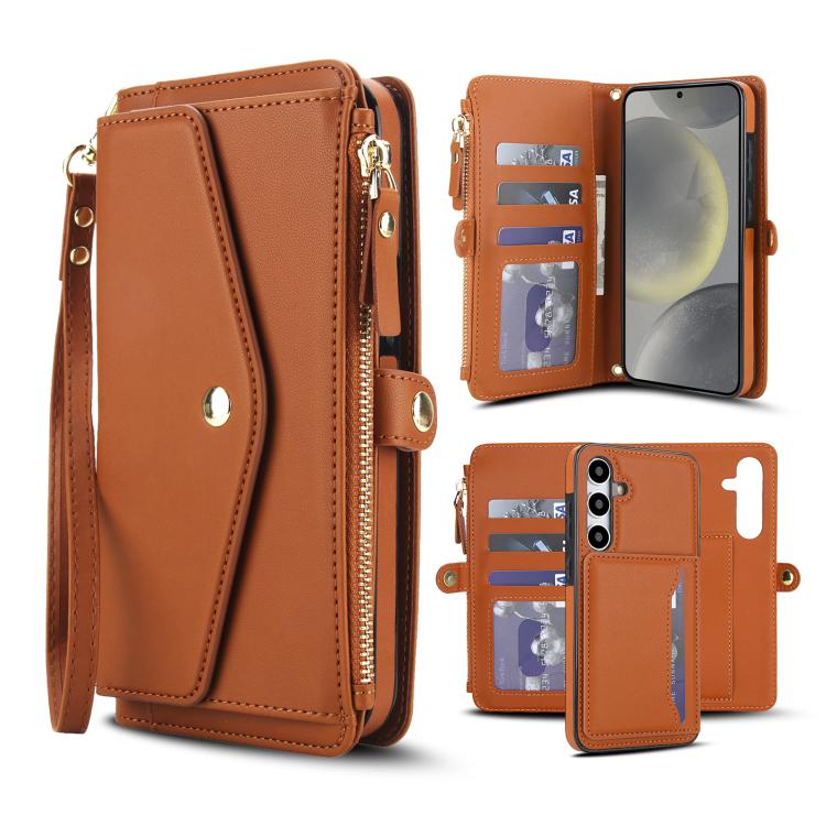 Multifunctional Wallet Detachable Leather Phone Case with Lanyard, For Samsung Galaxy S26+ 5G, For Samsung Galaxy S26 Ultra 5G, For Samsung Galaxy S26 5G, For Samsung Galaxy S25 Edge 5G, For Samsung Galaxy S25 5G, For Samsung Galaxy S25+ 5G            ...