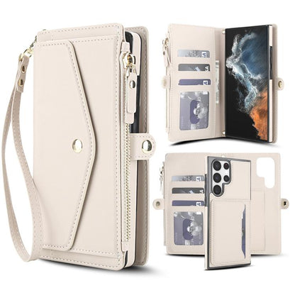 Multifunctional Wallet Detachable Leather Phone Case with Lanyard, For Samsung Galaxy S24 Ultra 5G, For Samsung Galaxy S24+ 5G, For Samsung Galaxy S24 5G, For Samsung Galaxy S23 Ultra 5G, For Samsung Galaxy S23+ 5G, For Samsung Galaxy S23 5G           ...