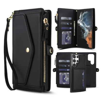 Multifunctional Wallet Detachable Leather Phone Case with Lanyard, For Samsung Galaxy S24 Ultra 5G, For Samsung Galaxy S24+ 5G, For Samsung Galaxy S24 5G, For Samsung Galaxy S23 Ultra 5G, For Samsung Galaxy S23+ 5G, For Samsung Galaxy S23 5G           ...