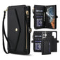 Multifunctional Wallet Detachable Leather Phone Case with Lanyard, For Samsung Galaxy S24 Ultra 5G, For Samsung Galaxy S24+ 5G, For Samsung Galaxy S24 5G, For Samsung Galaxy S23 Ultra 5G, For Samsung Galaxy S23+ 5G, For Samsung Galaxy S23 5G           ...