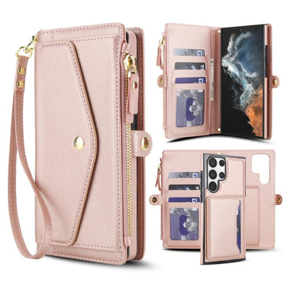 Multifunctional Wallet Detachable Leather Phone Case with Lanyard, For Samsung Galaxy S24 Ultra 5G, For Samsung Galaxy S24+ 5G, For Samsung Galaxy S24 5G, For Samsung Galaxy S23 Ultra 5G, For Samsung Galaxy S23+ 5G, For Samsung Galaxy S23 5G           ...