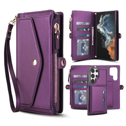 Multifunctional Wallet Detachable Leather Phone Case with Lanyard, For Samsung Galaxy S24 Ultra 5G, For Samsung Galaxy S24+ 5G, For Samsung Galaxy S24 5G, For Samsung Galaxy S23 Ultra 5G, For Samsung Galaxy S23+ 5G, For Samsung Galaxy S23 5G           ...