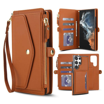 Multifunctional Wallet Detachable Leather Phone Case with Lanyard, For Samsung Galaxy S24 Ultra 5G, For Samsung Galaxy S24+ 5G, For Samsung Galaxy S24 5G, For Samsung Galaxy S23 Ultra 5G, For Samsung Galaxy S23+ 5G, For Samsung Galaxy S23 5G           ...